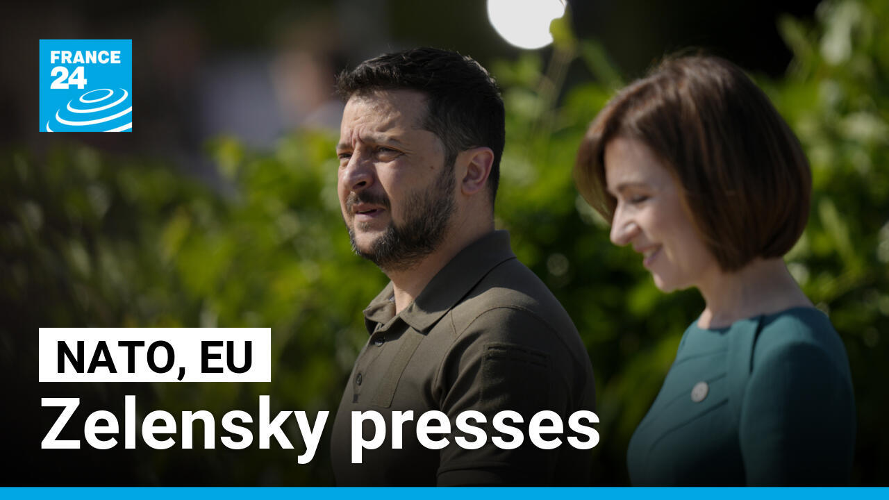 Zelensky presses case for Ukraine’s membership in NATO, EU at Moldova summit – France 24